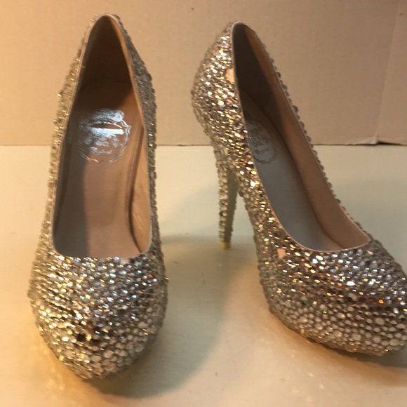 NWOT Crystal Studded Wedding Pumps Size 9 (UK 7 / EURO 39) - - Picture 4 of 16
